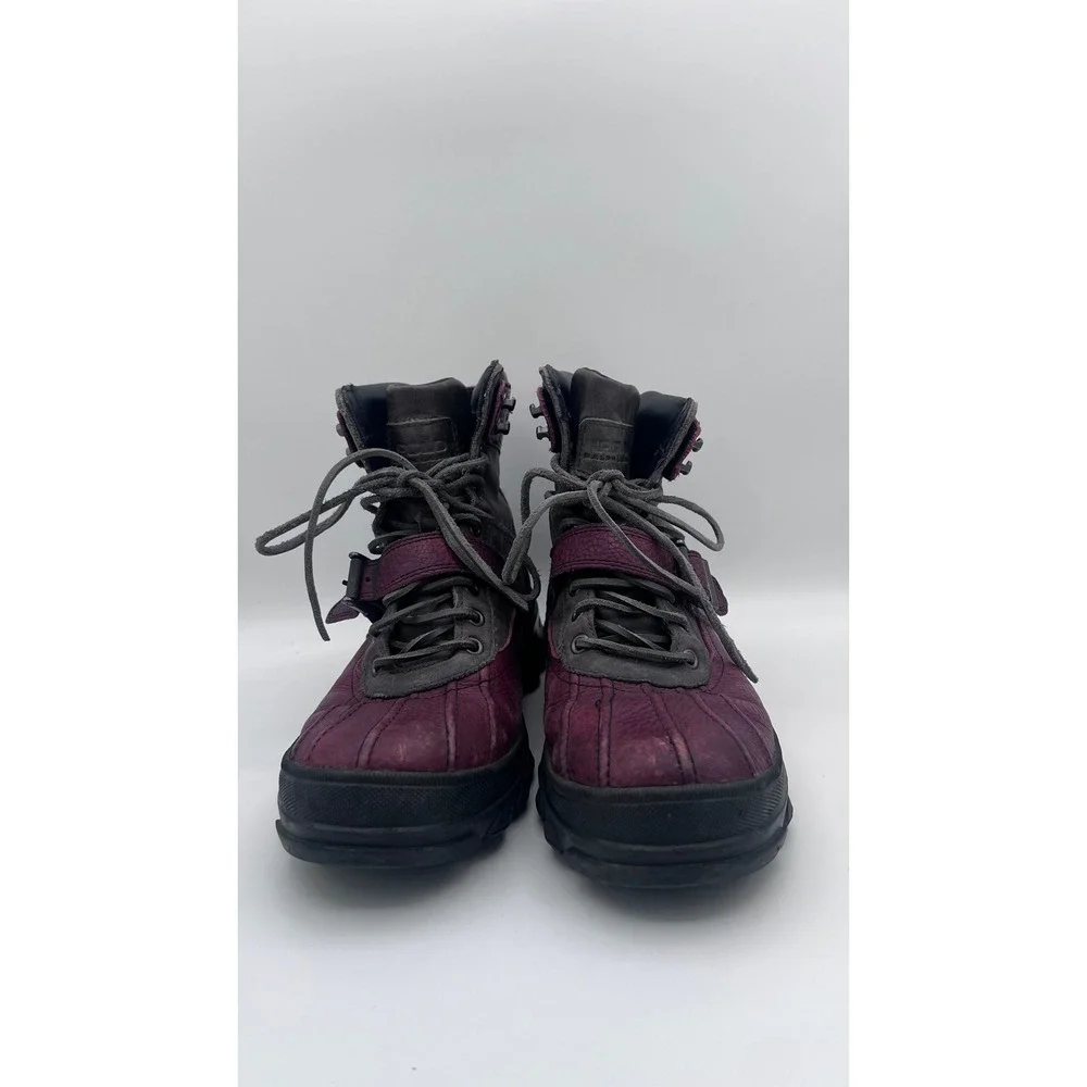 Polo Ralph Lauren Huntswood Mens 12D Burgundy Grey Leather Duck Boots‎ 0862 G12 Polo Ralph Lauren Men main image 4